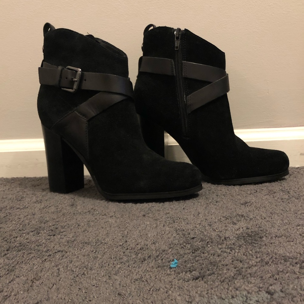 Guess Black Suede Booties